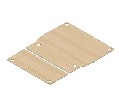 Vauxhall Combo 2018 -Present SWB Two Sliding Doors - Floor Ply Lining Kit
