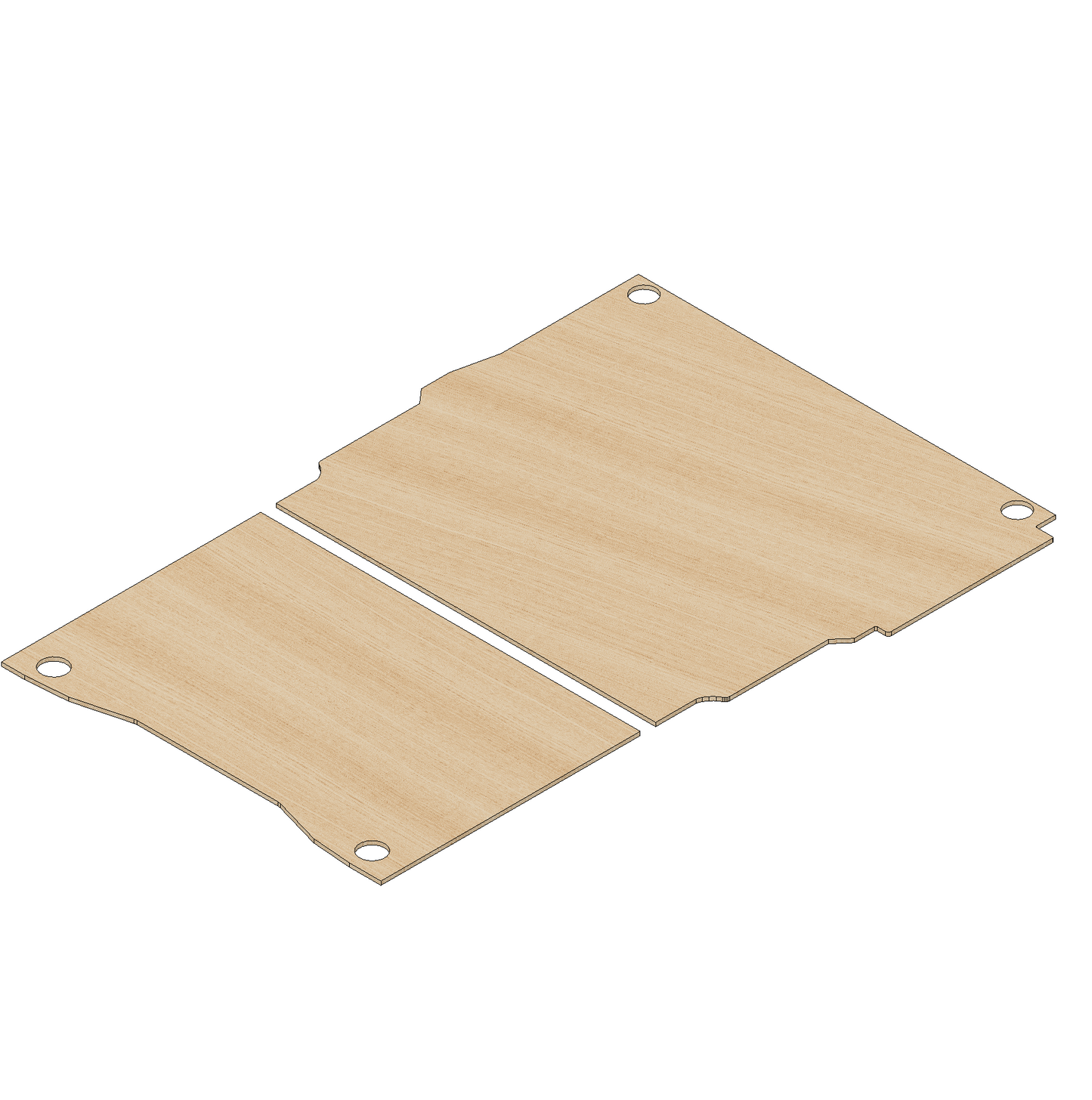 Vauxhall Combo 2018 -Present  LWB One Sliding Door - Floor Ply Lining Kit