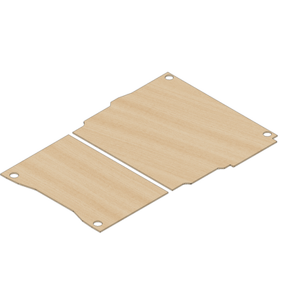 Vauxhall Combo 2018 -Present  LWB One Sliding Door - Floor Ply Lining Kit