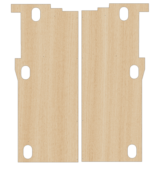 Ford Transit Connect 2014-2021 SWB Trend or Limited Dual Sliding Door- Floor Ply Lining Kit