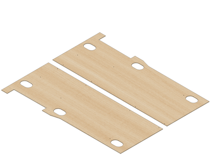 Ford Transit Connect 2014-2021 SWB, Base Model 2 sliding door - Floor Ply Lining Kit