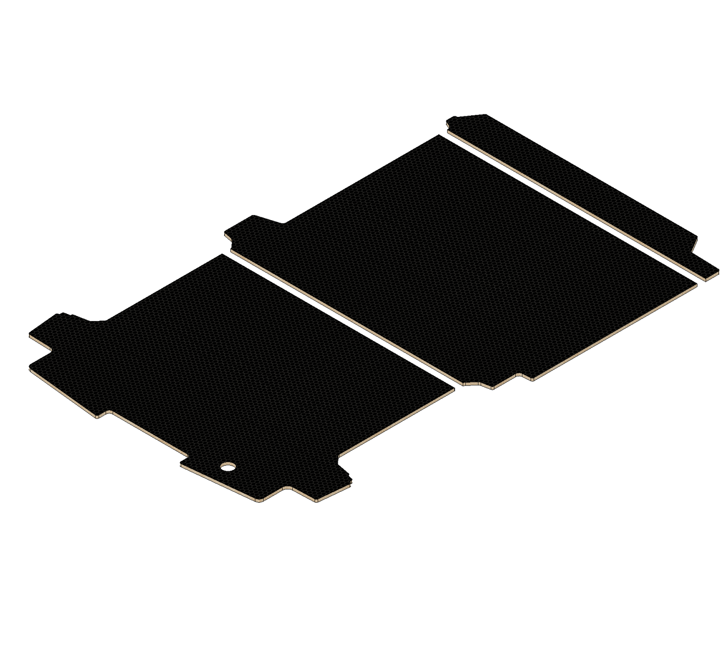 Volkswagen Transporter T7 2025 | Present SWB Single Sliding Door | Birch Phenolic Hexagrip Flooring
