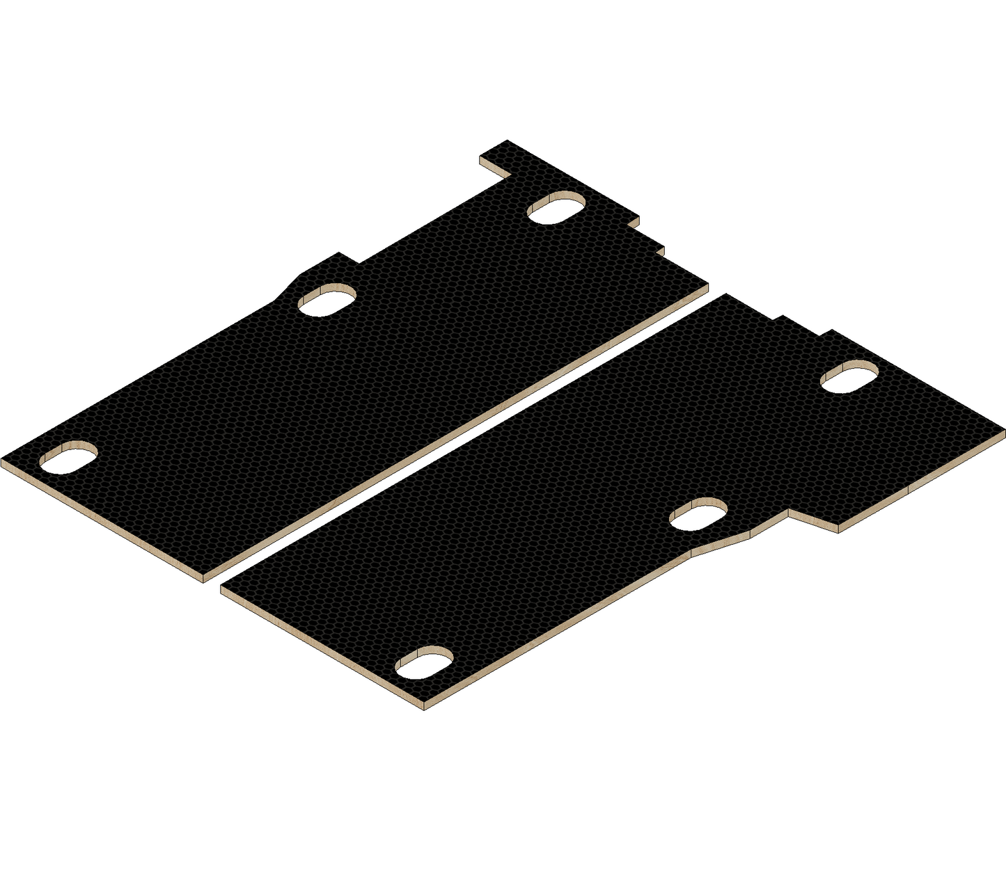 Ford Transit Connect 2014-2021 | SWB | Trend or Limited | 1 Sliding Door | Birch Phenolic Hexagrip Faced Flooring