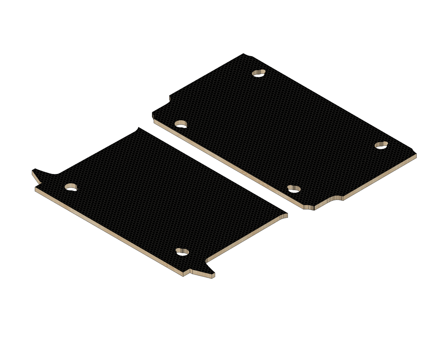 Vauxhall Combo 2012-2018 | SWB | Two Sliding Doors |Birch `Phenolic Hexagrip Faced Flooring