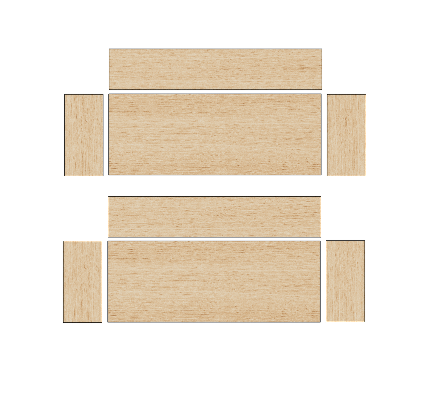 Ford Transit Custom 2023 - Present  - Wheel Boxes Ply Lining Kit