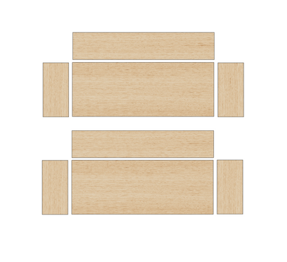 Ford Transit Custom 2023 - Present  - Wheel Boxes Ply Lining Kit