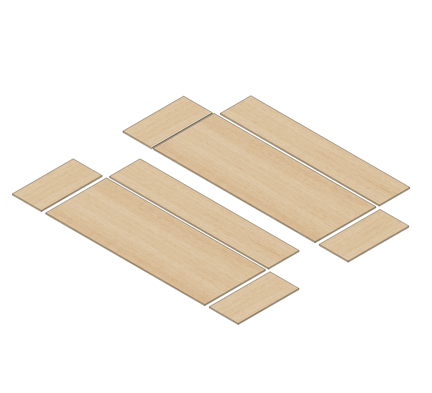 Ford Transit Custom 2023 - Present  - Wheel Boxes Ply Lining Kit