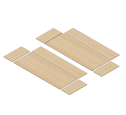 Ford Transit Custom 2023 - Present  - Wheel Boxes Ply Lining Kit