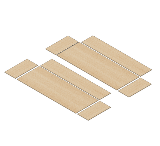Ford Transit Custom 2023 - Present  - Wheel Boxes Ply Lining Kit