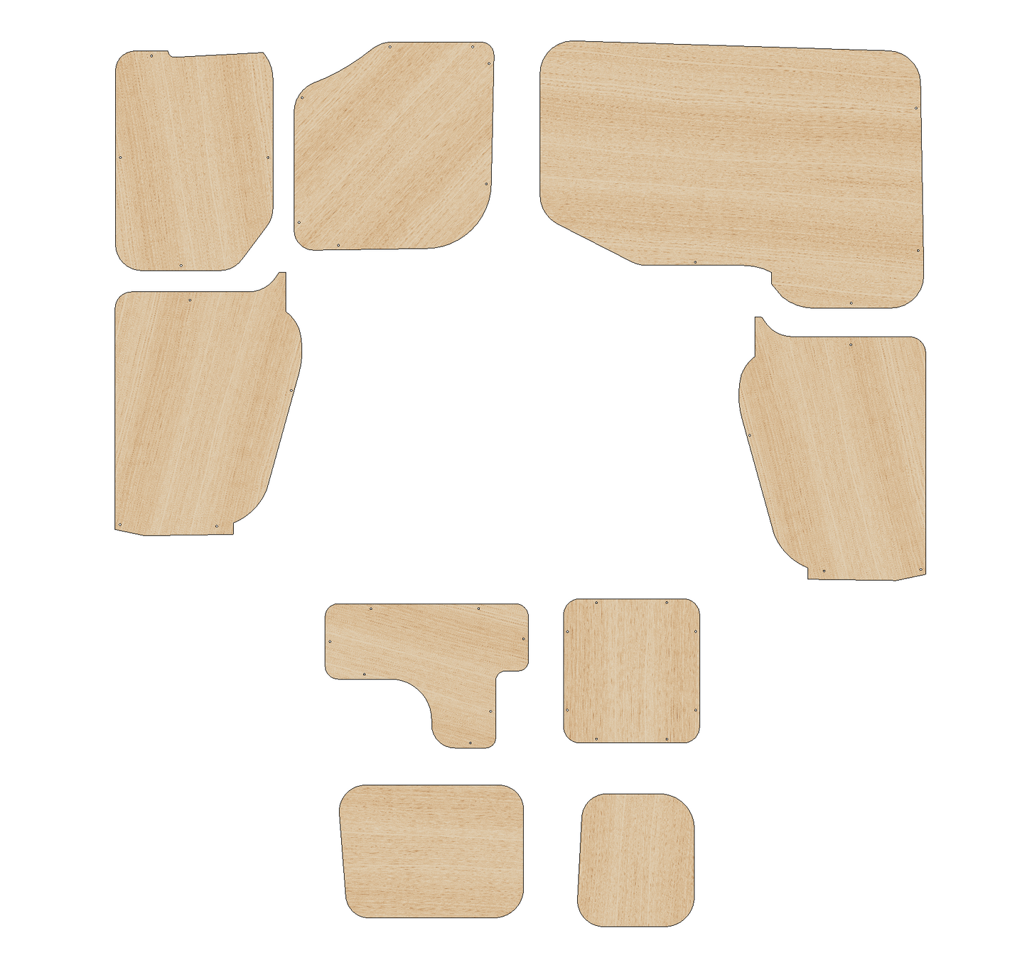 Ford Transit Courier 2023-Present  - Full Ply Lining Kit