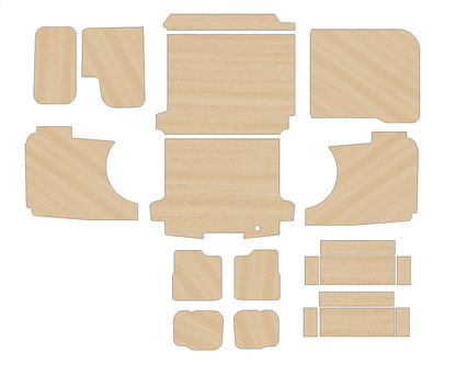 Ford Transit Custom 2023 - Present- Full Ply Lining Kit