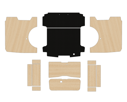 Ford Transit Custom Double Cab (DCIV - Crew Cab) 2023 - Present  - Full Ply Lining Kit