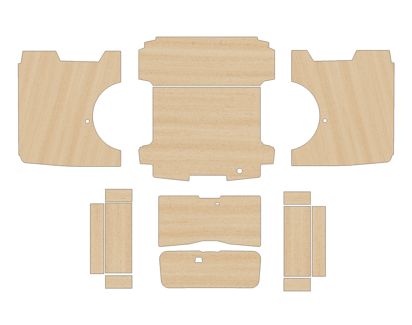 Ford Transit Custom Double Cab (DCIV - Crew Cab) 2023 - Present  - Full Ply Lining Kit
