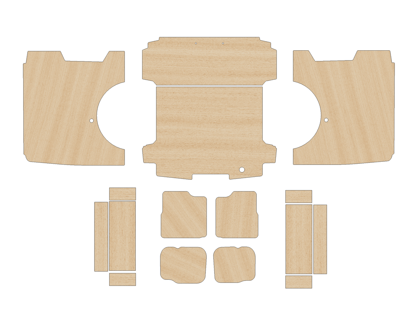 Ford Transit Custom Double Cab (DCIV - Crew Cab) 2023 - Present  - Full Ply Lining Kit
