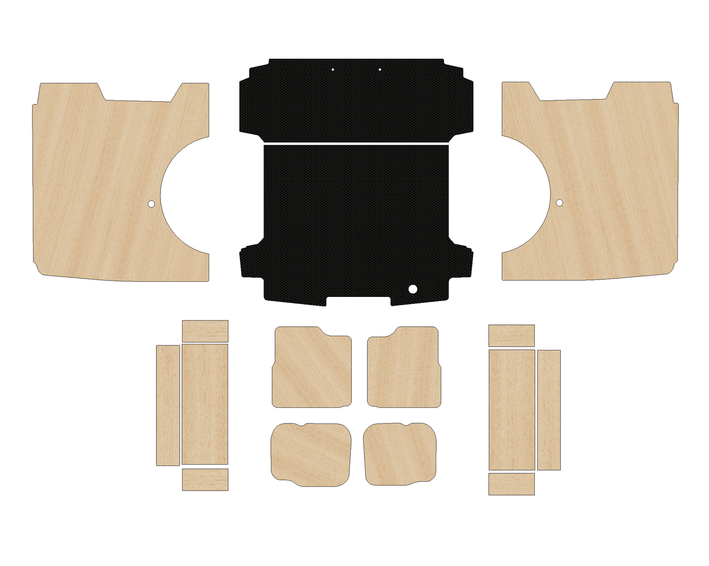 Ford Transit Custom Double Cab (DCIV - Crew Cab) 2023 - Present  - Full Ply Lining Kit