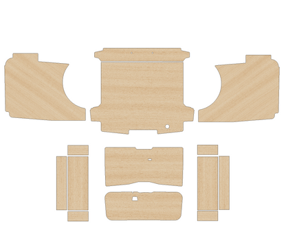 Ford Transit Custom Double Cab (DCIV - Crew Cab) 2023 - Present  - Full Ply Lining Kit