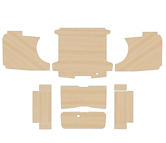 Ford Transit Custom Double Cab (DCIV - Crew Cab) 2023 - Present  - Full Ply Lining Kit