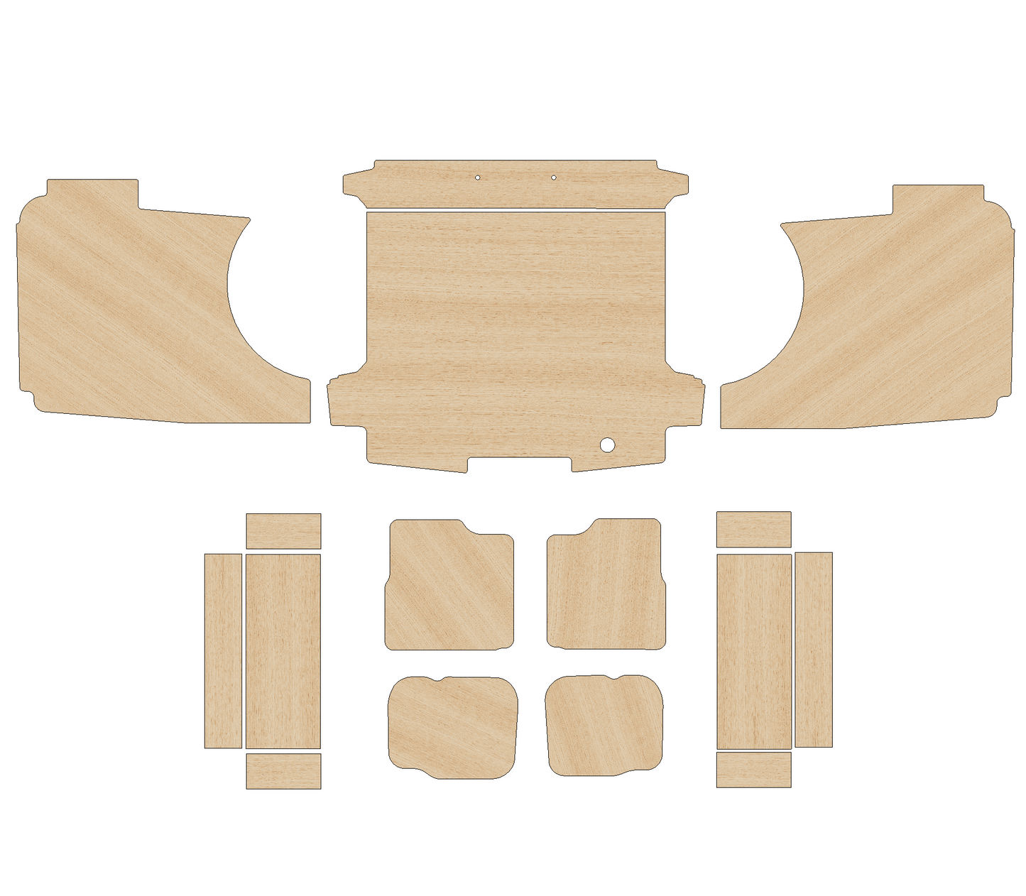 Ford Transit Custom Double Cab (DCIV - Crew Cab) 2023 - Present  - Full Ply Lining Kit