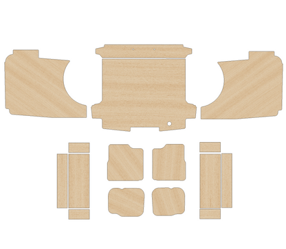 Ford Transit Custom Double Cab (DCIV - Crew Cab) 2023 - Present  - Full Ply Lining Kit