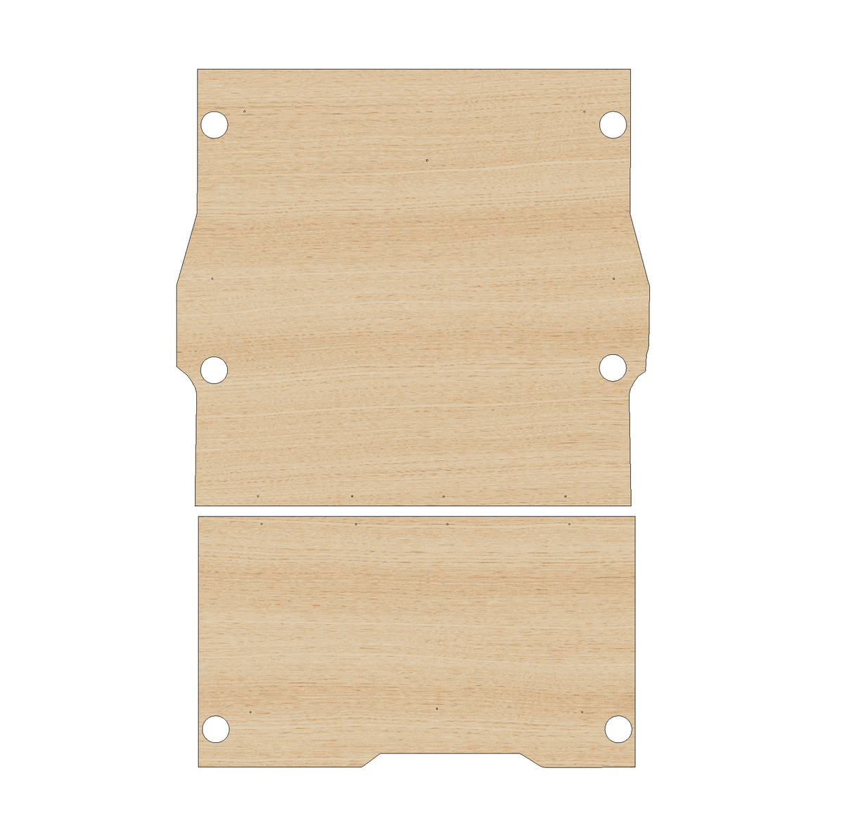 Peugeot Partner 2008-2018 LWB  - Floor Ply Lining Kit
