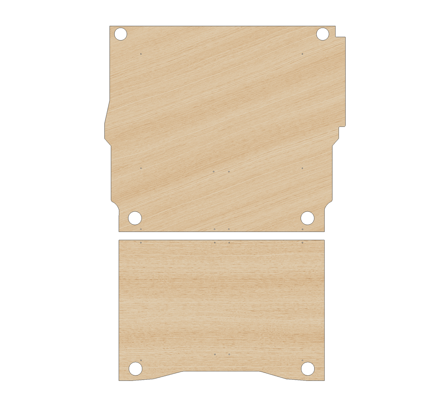 Toyota ProAce  City 2019-  Present LWB  One Sliding Door - Floor Ply Lining Kit