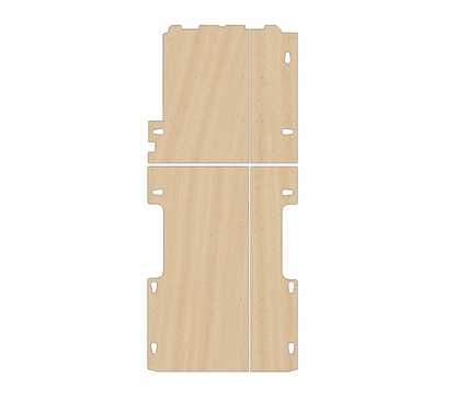 Ford Transit 2000-2014 XLWB Ext Frame L4 - Floor Ply Lining Kit