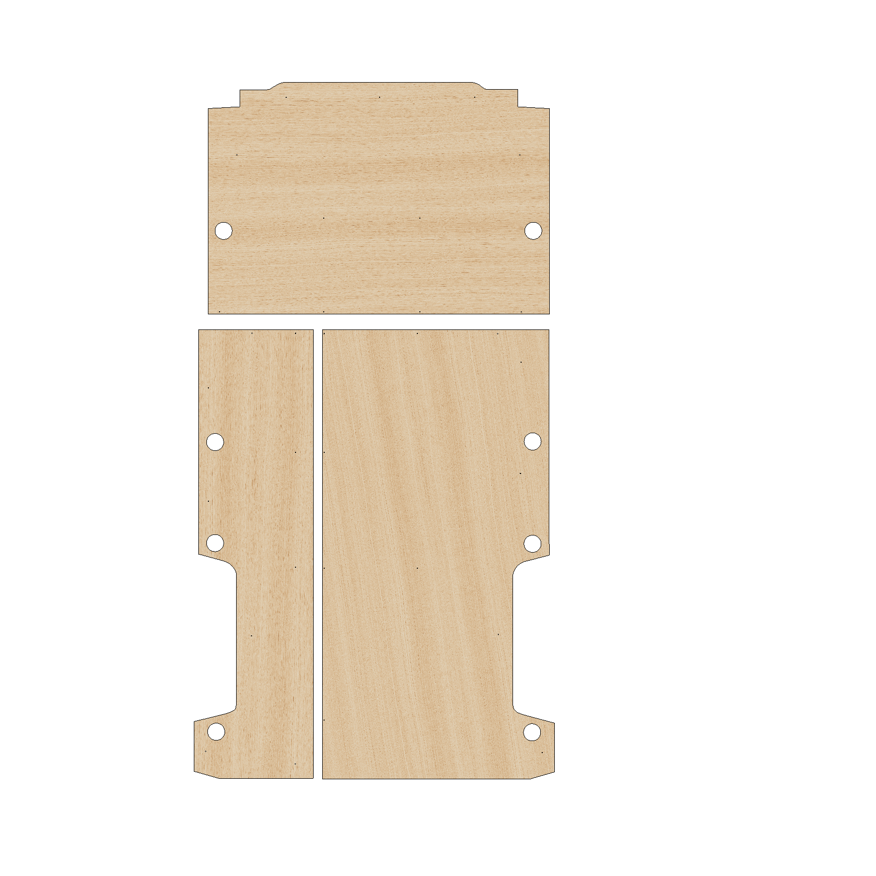 Toyota ProAce Max 2023-Present LWB Without Bulkhead - Floor Ply Lining Kit
