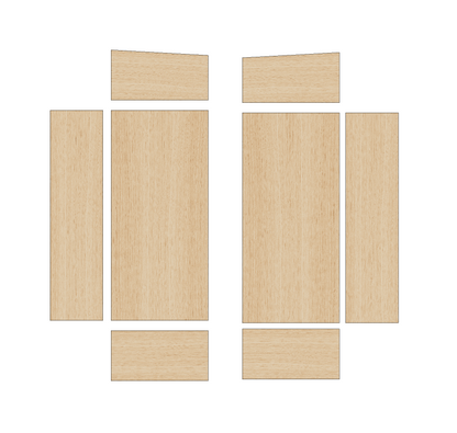 Toyota ProAce Max 2023-Present MWB/L2 LWB/L3 XLWB/L4 - Wheel Boxes Ply Lining Kit