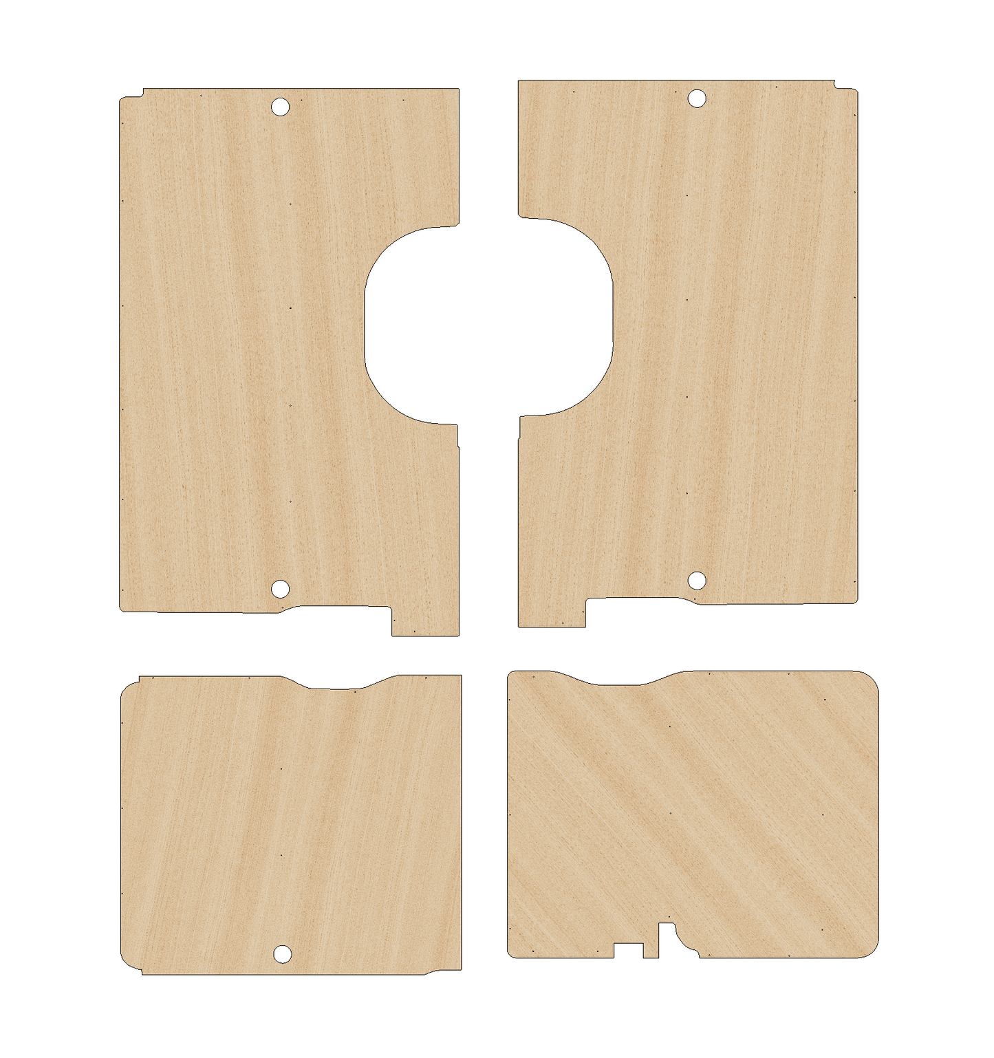 Toyota ProAce Max 2023-Present XLWB Any Height - Side Panels Ply Lining Kit