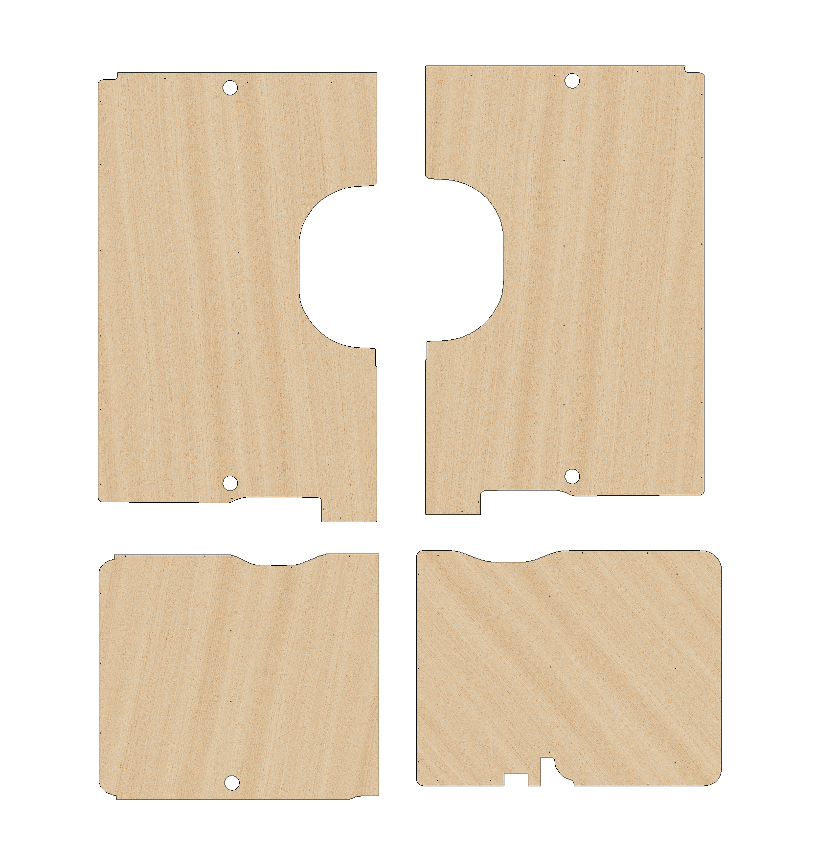 Toyota ProAce Max 2023-Present XLWB Any Height - Side Panels Ply Lining Kit