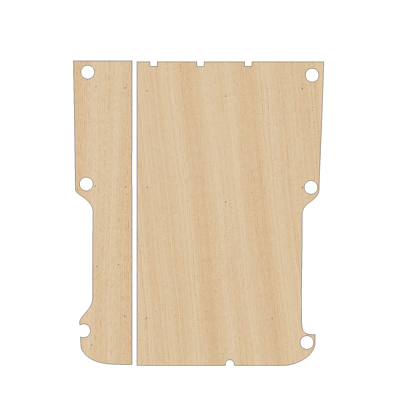 Vauxhall Combo 2001-2012 - Floor Ply Lining Kit