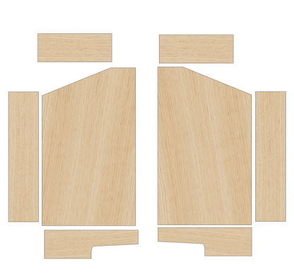 Vauxhall Combo 2012-2018 LWB - Wheel Boxes Ply Lining Kit