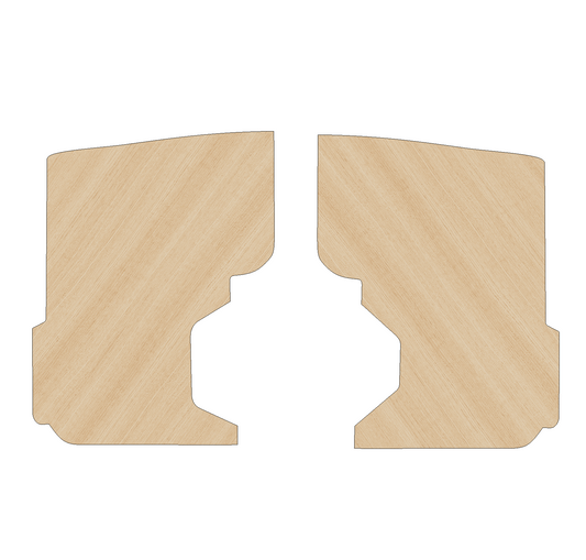 Vauxhall Combo 2012-2018 SWB No Sliding Doors - Side Panels Ply Lining Kit