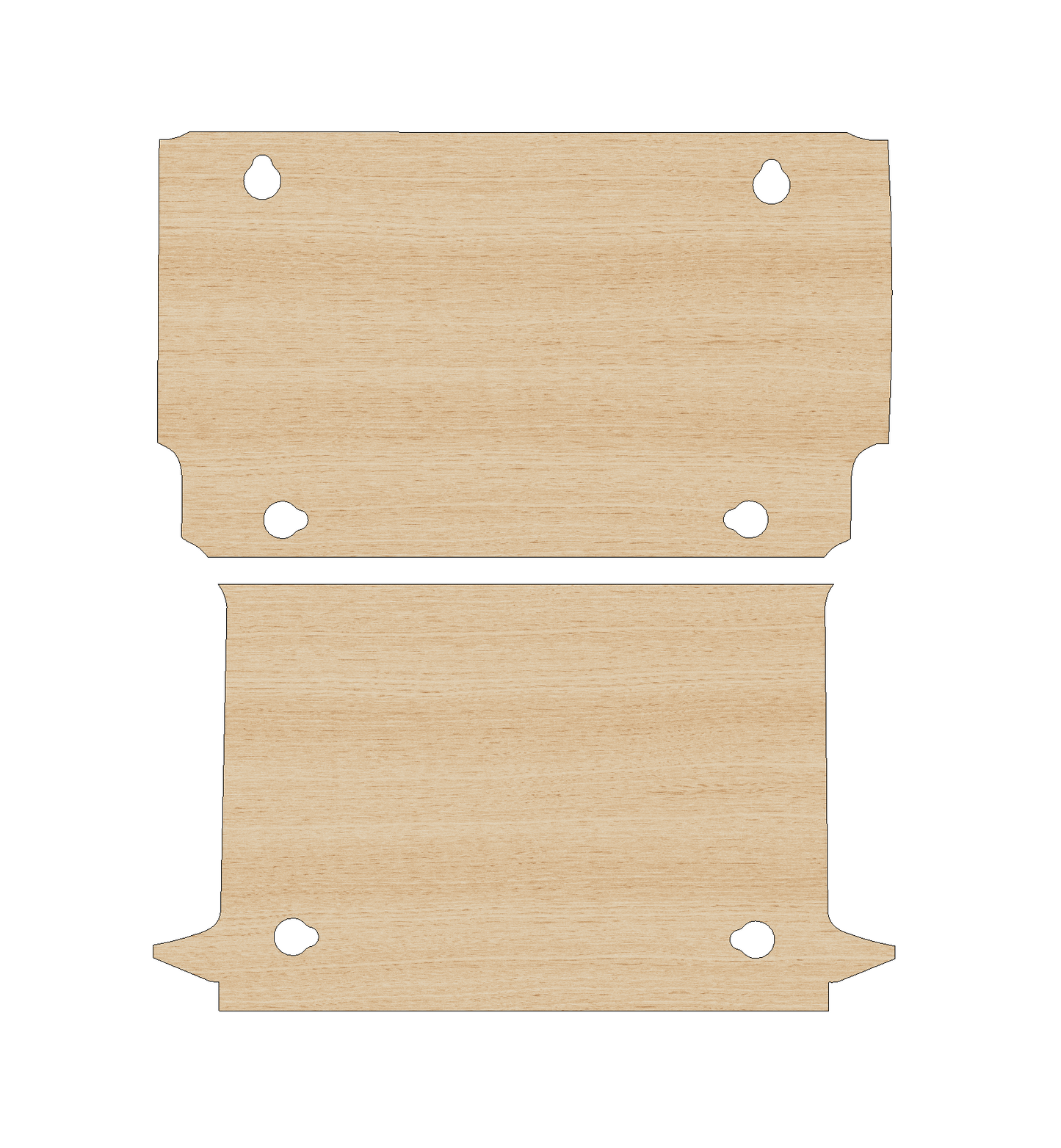 Vauxhall Combo 2012-2018 SWB One Sliding Door - Floor Ply Lining Kit Ply Lining Kit