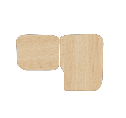 Vauxhall Combo 2012-2018 SWB - Rear Door Panels Ply Lining Kit