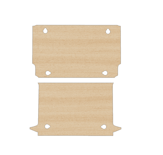 Vauxhall Combo 2012-2018 SWB Two Sliding Doors - Floor Ply Lining Kit