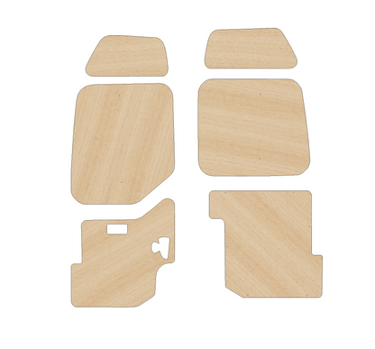 Vauxhall Movano 2010-2021 LWB - Rear Door Panels Ply Lining Kit