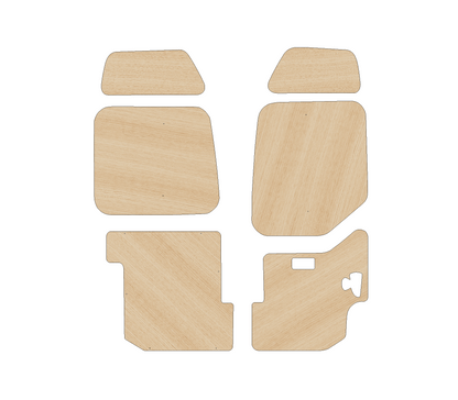 Vauxhall Movano 2010-2021 MWB - Rear Door Panels Ply Lining Kit