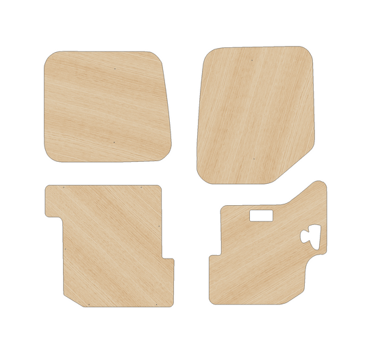 Vauxhall Movano 2010-2021 SWB - Rear Door Panels Ply Lining Kit