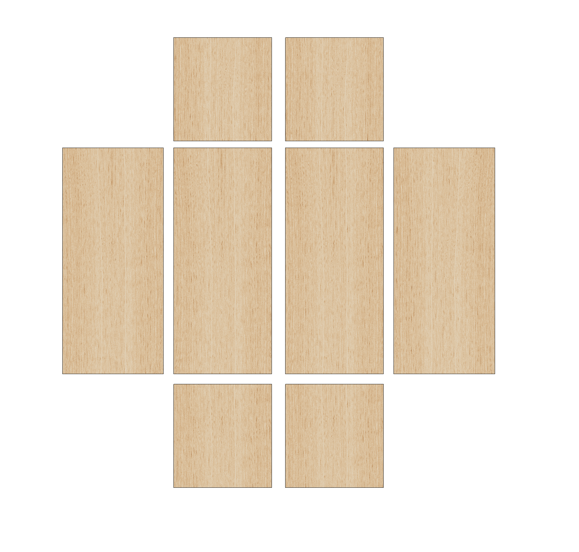 Vauxhall Movano 2010-2021 XLWB Double Wheel - Wheel Boxes Ply Lining Kit