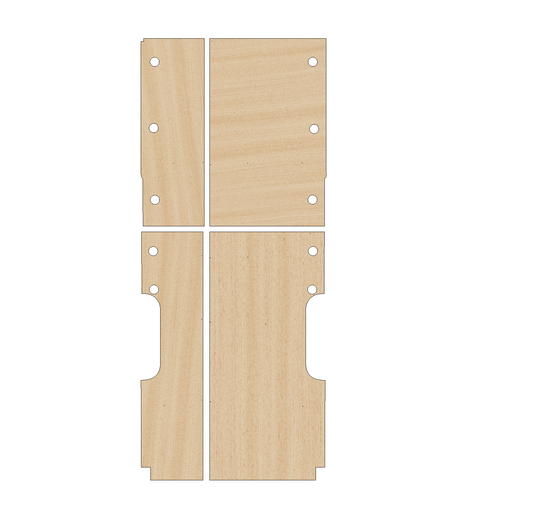 Vauxhall Movano 2010-2021 XLWB (Not Double Wheel) - Floor Ply Lining Kit