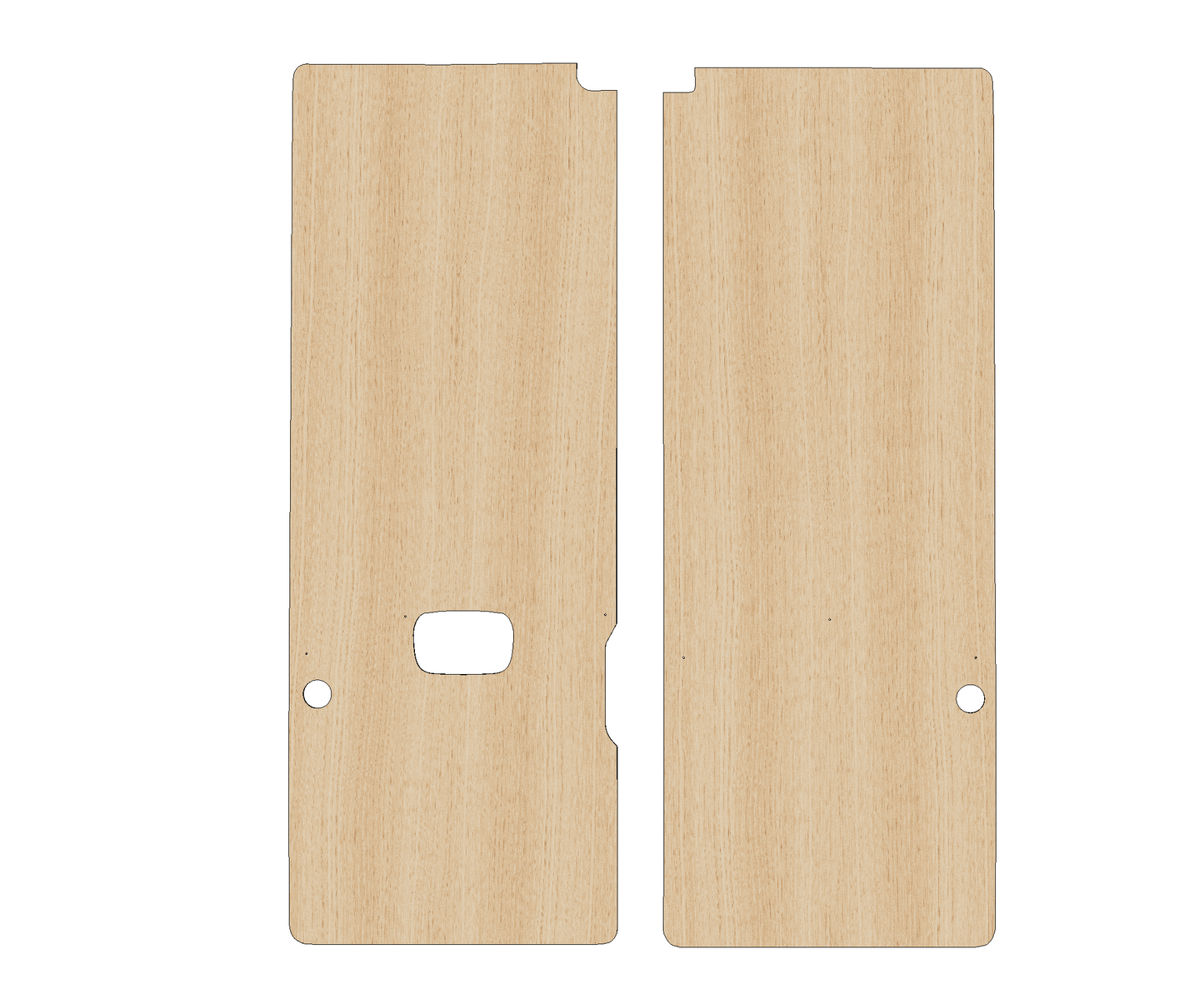 Vauxhall Movano 2021-Present H3 (L3H3 OR L4H3) - Rear Door Panels Ply Lining Kit