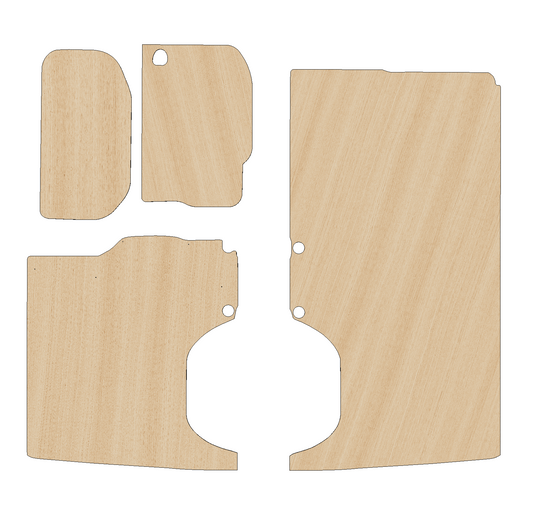 Vauxhall Vivaro 2002-2014 LWB - Side Panels Ply Lining Kit