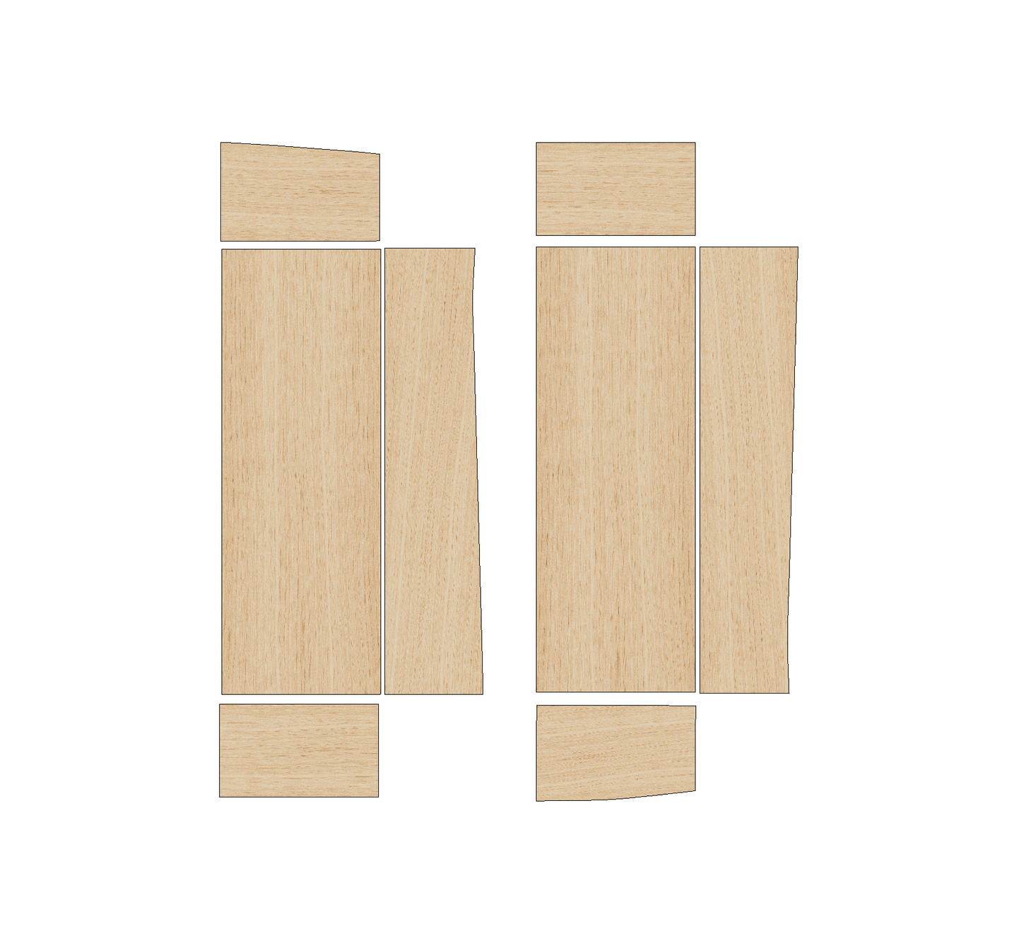 Vauxhall Vivaro 2002-2014 SWB - Wheel Boxes Ply Lining Kit