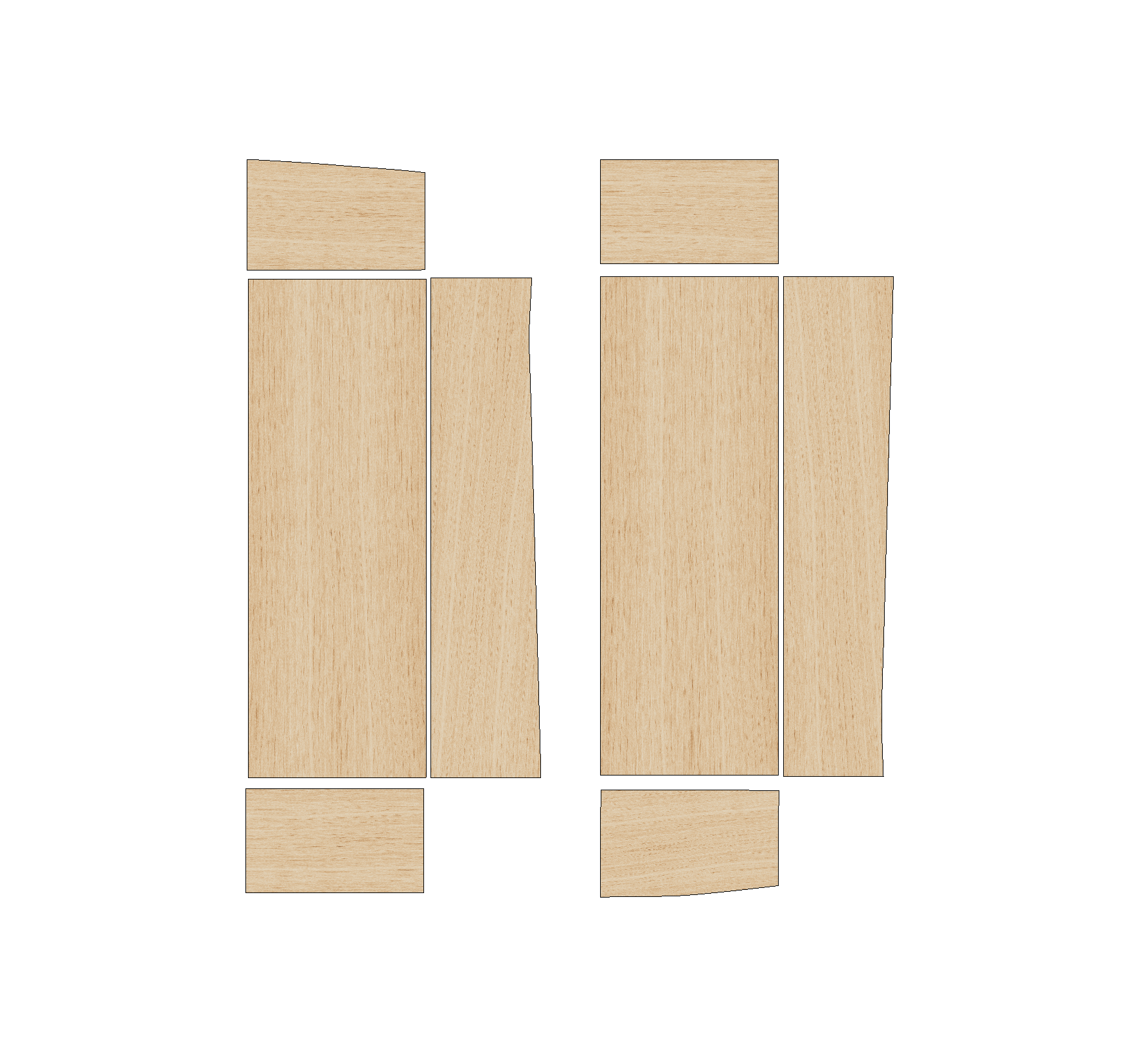 Vauxhall Vivaro 2002-2014 SWB - Wheel Boxes Ply Lining Kit