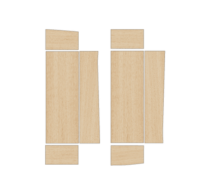 Vauxhall Vivaro 2002-2014 SWB - Wheel Boxes Ply Lining Kit