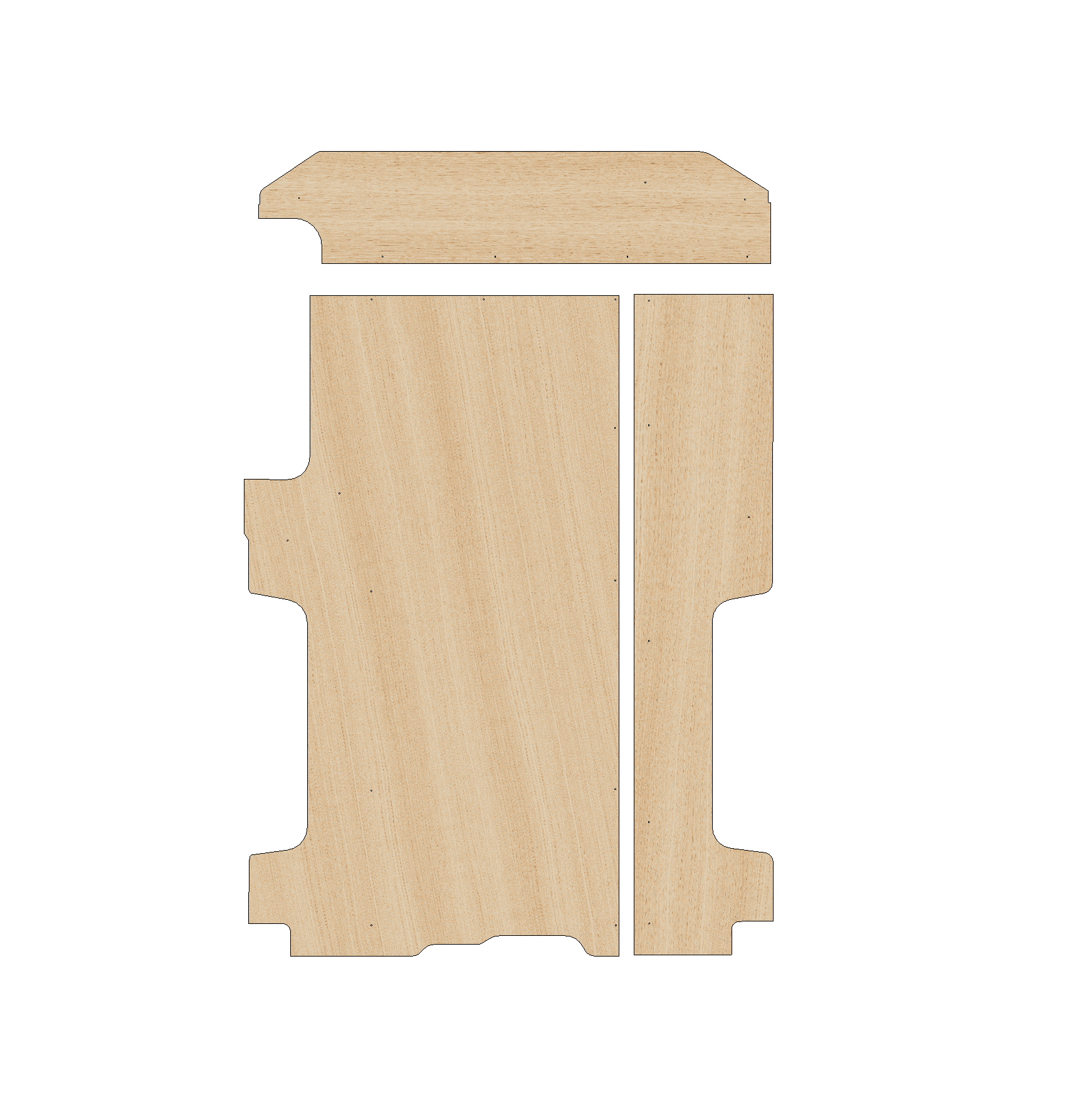 Vauxhall Vivaro 2014-2019 SWB - Floor Ply Lining Kit