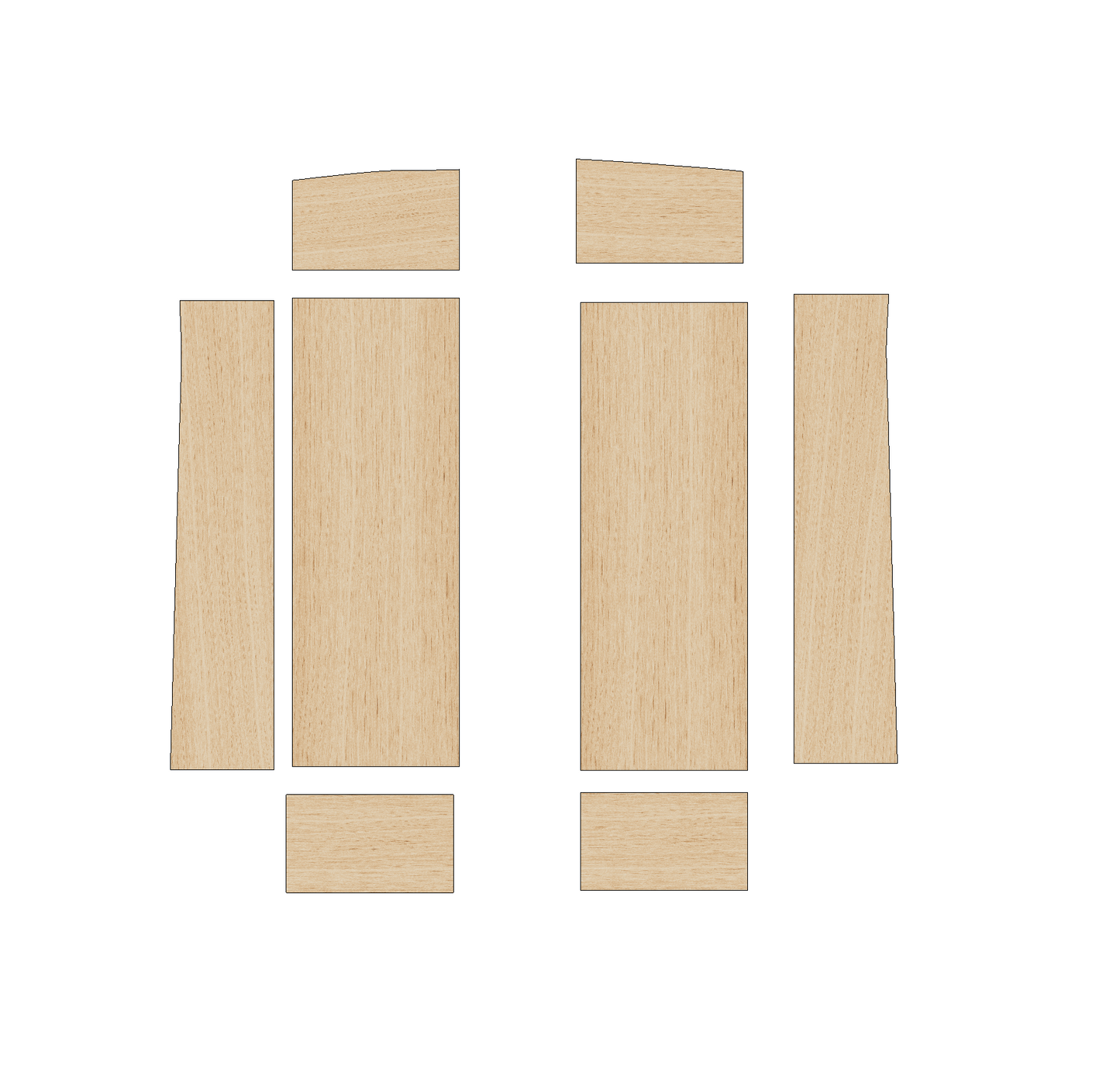 Vauxhall Vivaro 2014-2019 SWB - Wheel Boxes Ply Lining Kit