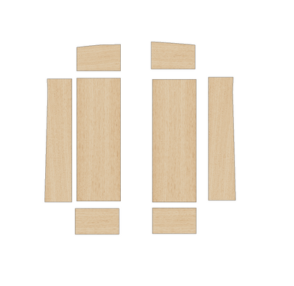 Vauxhall Vivaro 2014-2019 SWB - Wheel Boxes Ply Lining Kit