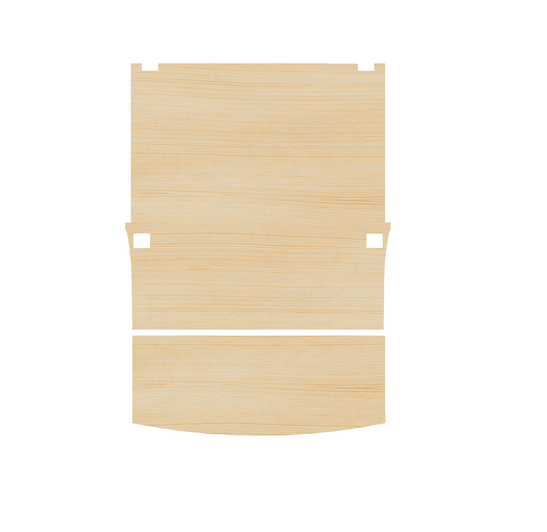 Volkswagen Caddy 2010-2020, 2 Sliding Door - Floor Ply Lining Kit